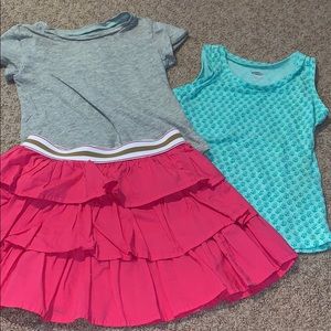 2 tops & skirt